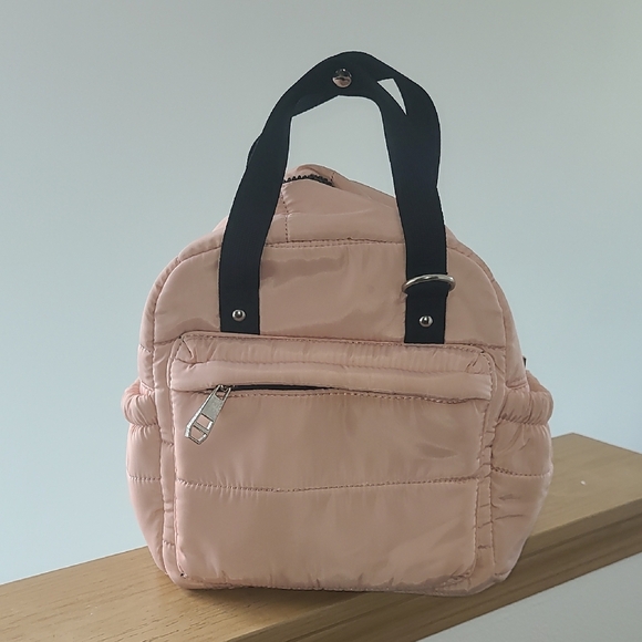 Steve Madden Pink Quilted Women's Mini Backpack - Picture 1 of 7